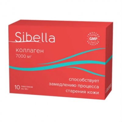 Купить sibella (сибелла) коллаген порошок, пакетики 14г, 10 шт бад в Городце
