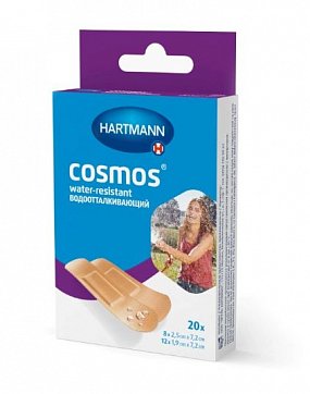 Paul Hartmann (Пауль Хартманн) пластырь Cosmos water-resistant (Космос) Водоотталкивающий (нестерильно) набор 2 размера 20 шт