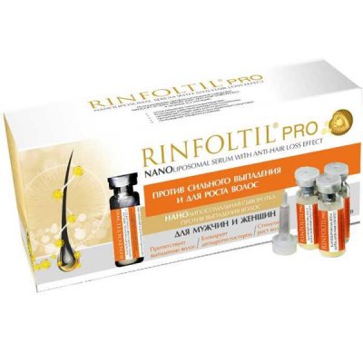Купить rinfoltil (ринфолтил) про нанолипосомальная сыворотка против выпадения волос для женщин и мужчин, 30 шт в Городце