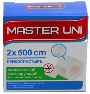 Купить пластырь master uni (мастер-юни) медицинский фиксирующий полимерная основа 2см х5м в Городце