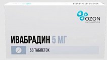 Купить ивабрадин, таблетки, покрытые пленочной оболочкой 5мг, 56 шт в Городце
