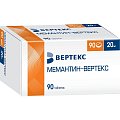 Купить мемантин-вертекс, таблетки, покрытые пленочной оболочкой 20мг, 90 шт в Городце