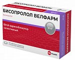 Купить бисопролол велфарм, таблетки покрытые пленочной оболочкой 10 мг, 90 шт в Городце