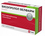 Купить бисопролол велфарм, таблетки покрытые пленочной оболочкой 5 мг, 60 шт в Городце