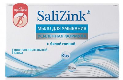 Купить салицинк (salizink) мыло для умывания для чувствительной кожи с белой глиной, 100г в Городце