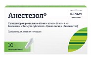 Купить анестезол, суппозитории ректальные 100мг+40мг+20мг+4мг, 10 шт в Городце