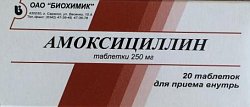 Купить амоксициллин, таблетки 250мг, 20 шт в Городце
