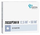 Купить лозартан-н, таблетки, покрытые пленочной оболочкой 12,5мг+50мг, 30 шт в Городце