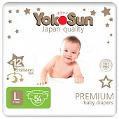 Купить yokosun premium (йокосан) подгузники размер l (9-13 кг) 54шт в Городце