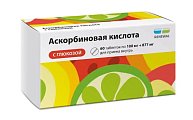 Купить аскорбиновая кислота с глюкозой, таблетки 100мг+877мг, 60 шт в Городце