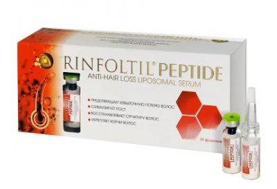 Купить rinfoltil (ринфолтил) пептид липосомальная сыворотка против выпадения волос, 30 шт + дозатор, 3 шт в Городце