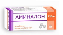 Купить аминалон, таблетки, покрытые оболочкой 250мг, 50 шт в Городце