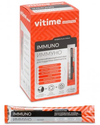 Купить vitime aquastick immuno (витайм) аквастик иммуно, жидкость для приёма внутрь стик (саше-пакет) 10 мл 15 шт бад в Городце