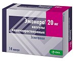 Купить эманера, капсулы кишечнорастворимые 20мг, 14 шт в Городце