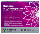 Купить витамир витекс и цимицифуга комплекс с витамином д3, таблетки, покрытые оболочкой массой 165мг 30шт бад в Городце