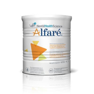 Купить alfare (алфаре) лечебная смесь при аллергии к белкам коровьего молока у детей с рождения, 400г в Городце