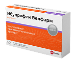 Купить ибупрофен-велфарм, таблетки, покрытые пленочной оболочкой 400мг, 30шт в Городце