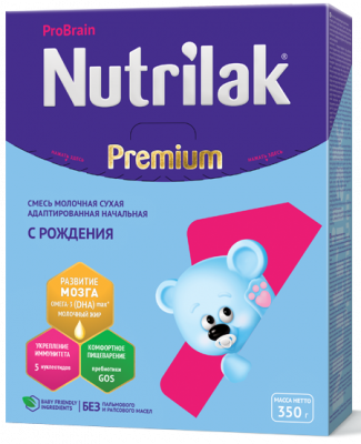 Купить нутрилак премиум 1 (nutrilak premium 1) молочная смесь с рождения, 350г в Городце