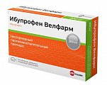 Купить ибупрофен велфарм, таблетки, покрытые пленочной оболочкой 200мг, 30шт в Городце