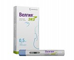 Купить велгия эко, раствор для подкожного введения 0,5 мг/доза 0,5мл шприц в автоинжекторе 4шт в Городце