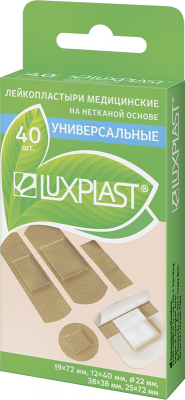 Купить luxplast (люкспласт) пластырь неткевая основа универсальный набор, 40 шт в Городце