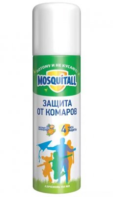 Купить mosquitall (москитолл) универсальная защита аэрозоль от комаров 150 мл в Городце