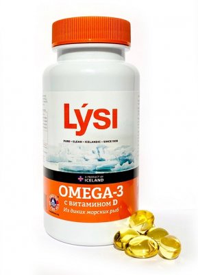 Купить lysi (лиси) омега-3+витамин д, капсулы 120 шт бад в Городце
