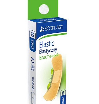 Ecoplast Elastic mini набор тканевых пластырей 72 х 19мм, 8 шт