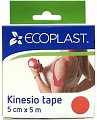 Купить ecoplast лента фиксирующая кензио тейп 5см х 5м красный в Городце