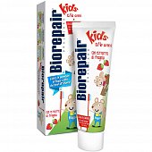 Купить биорепейр (biorepair) зубная паста детская кидс 0-6лет экстракт земляники 50мл в Городце