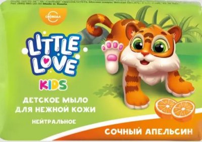 Купить little love (литтл лав) мыло для нежной кожи детское сочный апельсин 90 гр в Городце