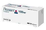 Купить лозап, таблетки, покрытые пленочной оболочкой 100мг, 30 шт в Городце