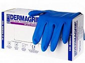 Купить перчатки dermagrip high risk powder free сверхпрочные синие размер m, 50 шт в Городце
