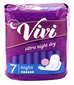 Купить vivi (виви) прокладки ночные ultra dry, 7 шт в Городце