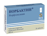 Купить норбактин, таблетки, покрытые пленочной оболочкой 400мг, 20 шт в Городце