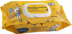 Курносики салфетки влажные для малыша пластиковый клапан 100шт (40049)