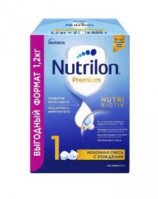 Купить nutrilon premium 1 (нутрилон) сухая смесь детская с рождения, 1200г в Городце