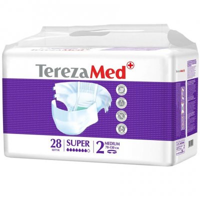 Купить terezamed (терезамед), подгузники для взрослых super medium, размер 2 28 шт в Городце