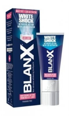 Купить бланкс (blanx) зубная паста white shock отбеливающая со светодиодной крышкой (активатор), 50мл в Городце