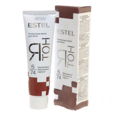 Купить estel (эстель) маска для волос тонирующая ятон 60мл тон 6/74 каштановый в Городце
