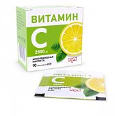 Купить витамин с аскорбиновая кислота, порошок в пакетах 2,5г, 10 шт бад в Городце