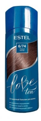 Купить estel (эстель) бальзам для волос оттеночный love ton 150мл тон 6/74 темный каштан в Городце