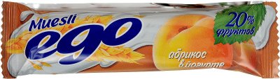 Купить мюсли эго батончик, абрикос в йогурте 25г (l.d.с. lolly s.r.o., словения) в Городце