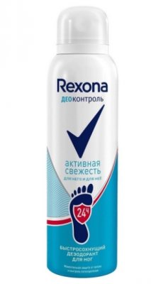 Купить rexona (рексона) дезодорант-аэрозоль для ног деоконтроль активная свежесть, 150мл в Городце
