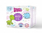 Купить подгузники для детей дино и рино (dino & rhino) размер midi 4-9 кг, 22 шт в Городце