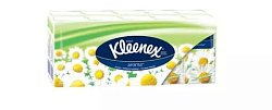 Купить kleenex (клинекс) платки носовые бумажные с ароматом ромашки 10х10 шт в Городце