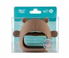 Рокси-Кидс (Roxy-Kids) прорезыватель силиконовый Bear, с рождения карамельный