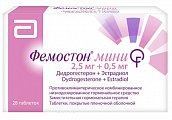 Купить фемостон мини, таблетки, покрытые пленочной оболочкой 2,5мг+0,5мг, 28 шт в Городце