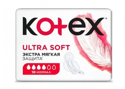 Купить kotex ultra soft (котекс) прокладки нормал 10шт в Городце