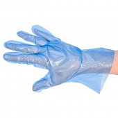 Купить перчатки албенс хозяйственно-бытовые для косметических процедур голубые универсальные одноразовые, 100 шт в Городце